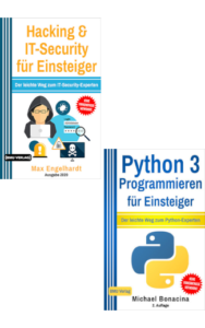 Hacking & IT-Security für Einsteiger + Python 3 Programmieren für Einsteiger (Hardcover)