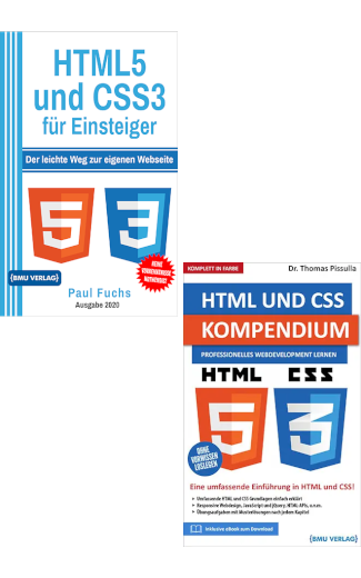 HTML5 und CSS3 für Einsteiger + HTML und CSS Kompendium (Hardcover)