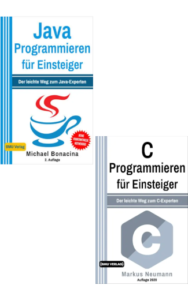 Java Programmieren für Einsteiger + C Programmieren für Einsteiger (Taschenbuch)