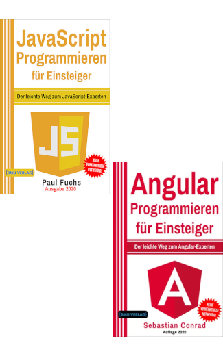 JavaScript Programmieren für Einsteiger + Angular Programmieren für Einsteiger (Hardcover)