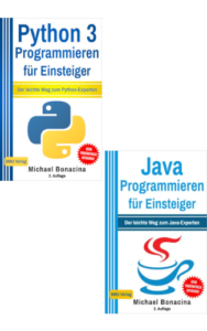 Python 3 Programmieren für Einsteiger + Java Programmieren für Einsteiger (Hardcover)
